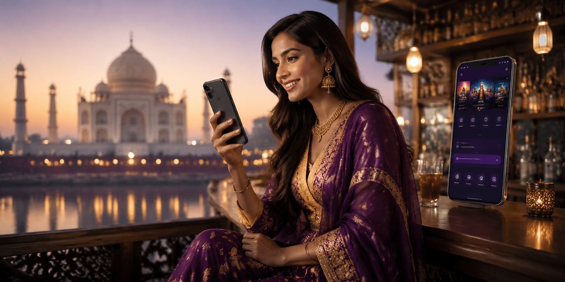 Mobile betting on 12240 platform near Taj Mahal
